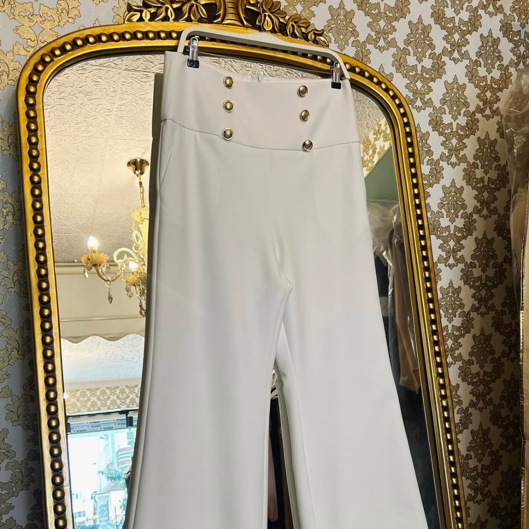 Beyaz Korsajlı Pantolon