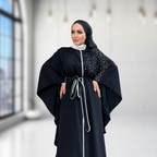 Swarovski Detaylı Siyah Kap