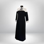 Yaka Detaylı Abiye Elbise