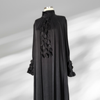 Siyah Para Para Abiye Elbise