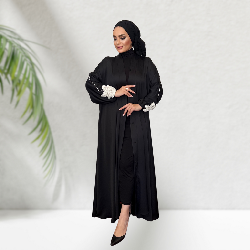 İnci Detaylı Ferace