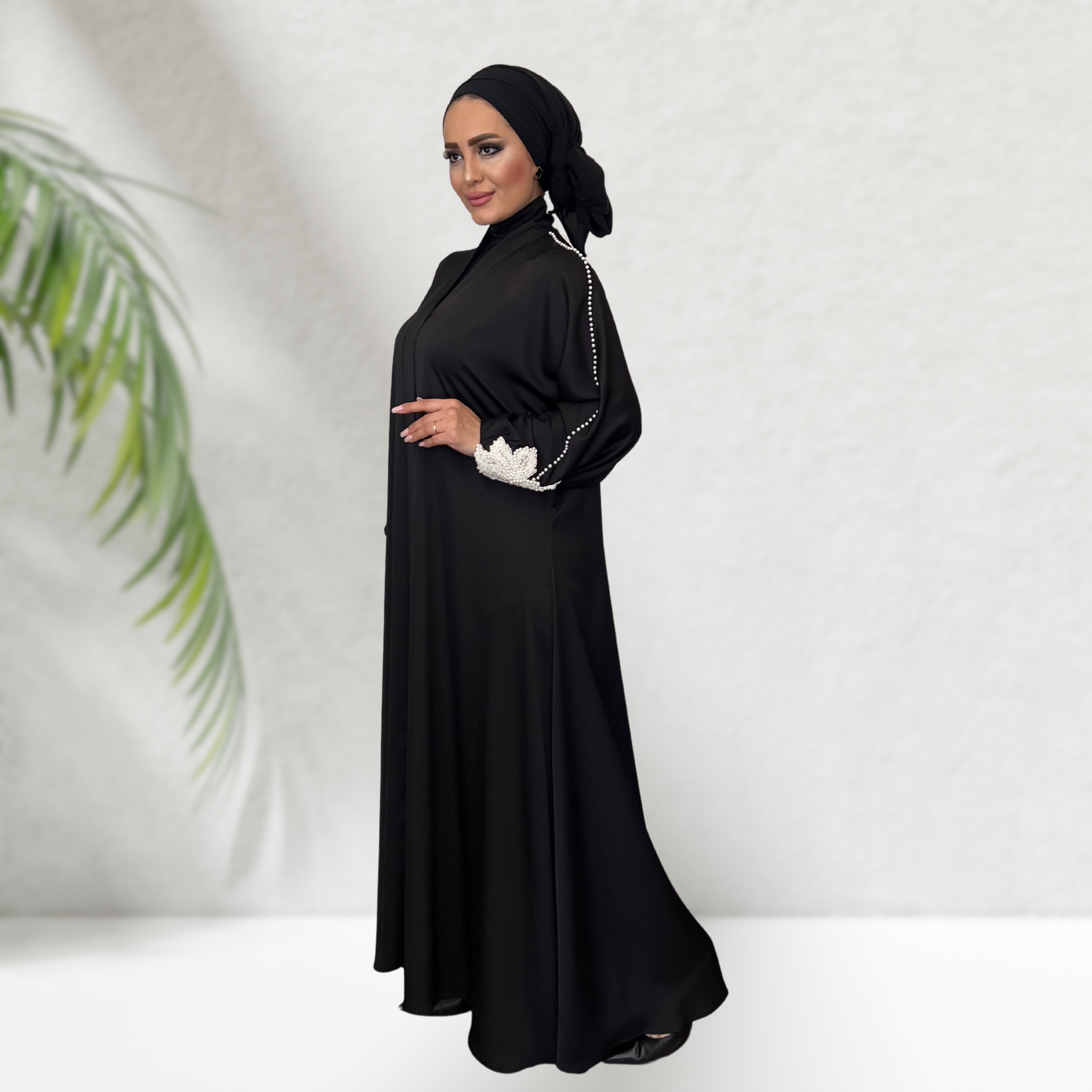 İnci Detaylı Ferace