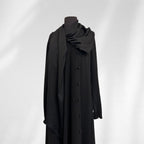 Dönen Yaka Siyah Elbise