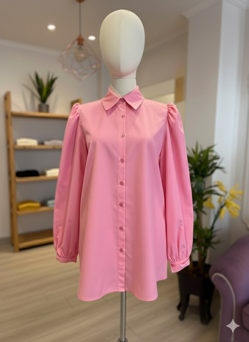 Pembe Prenses Kol Gömlek