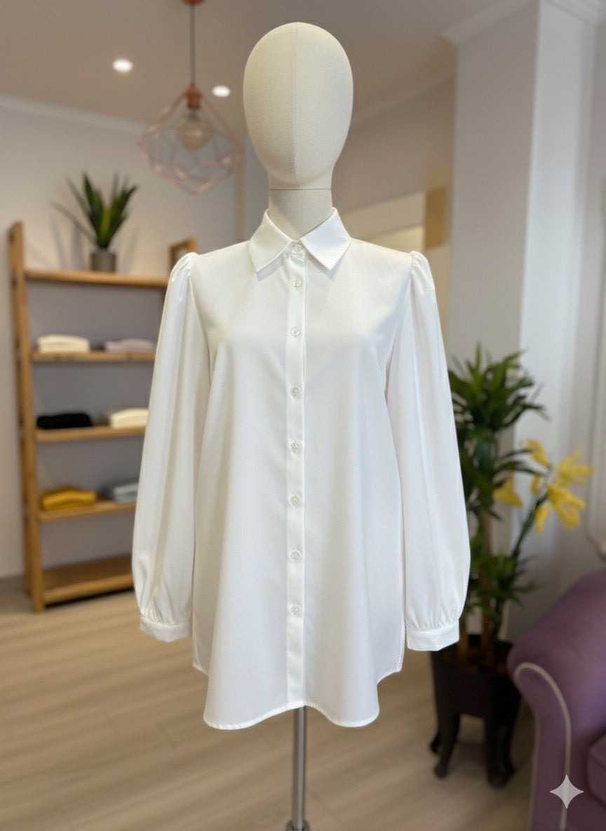 Beyaz Prenses Kol Gömlek