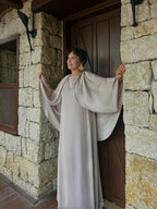 Pelerin Detaylı Elbise