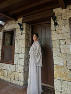 Pelerin Detaylı Elbise