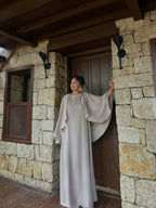 Pelerin Detaylı Elbise