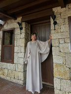 Pelerin Detaylı Elbise