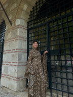 Leopar Yarasa Kol Elbise